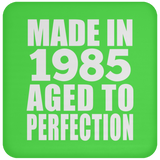 39th Birthday Made In 1985 Aged to Perfection - Drink Coaster