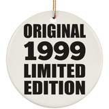 25th Birthday Original 1999 Limited Edition - Circle Ornament