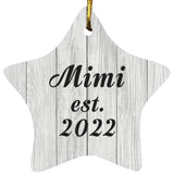 Mimi Established Est. 2022 - Star Ornament F
