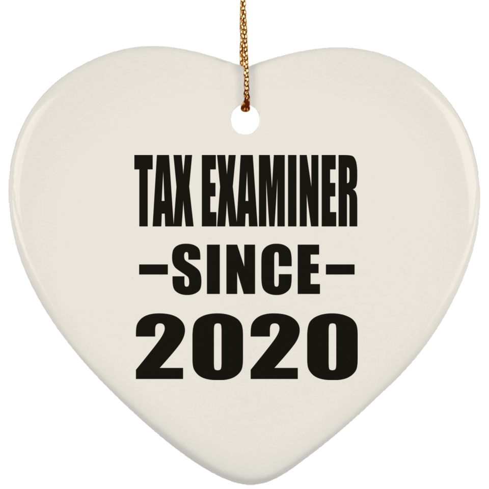 Tax Examiner Since 2020 - Heart Ornament