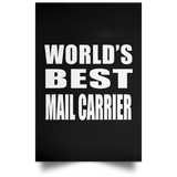 World's Best Mail Carrier - Poster Portrait