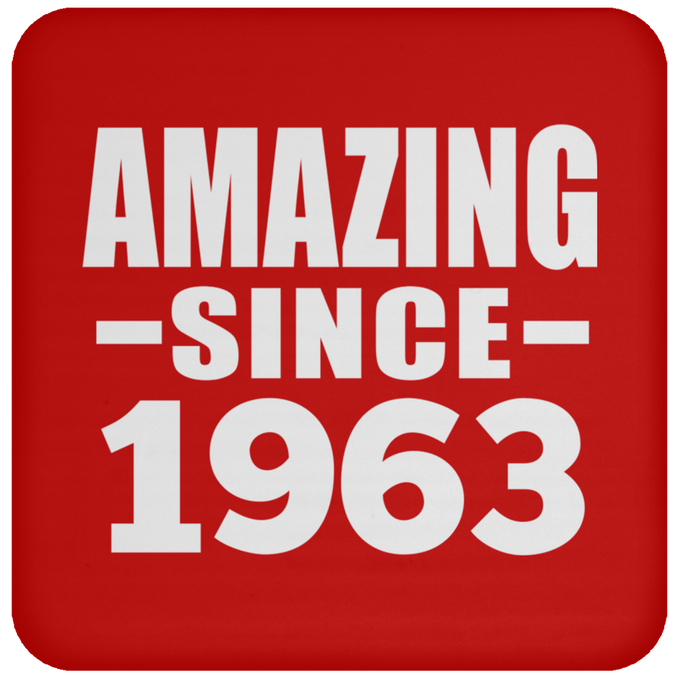 61st Birthday Amazing Since 1963 - Drink Coaster