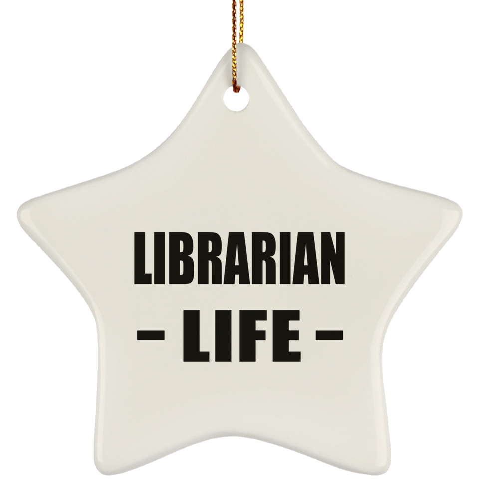 Librarian Life - Star Ornament