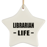 Librarian Life - Star Ornament
