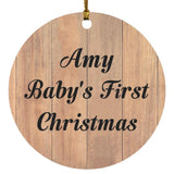 Amy Baby's First Christmas - Circle Ornament C