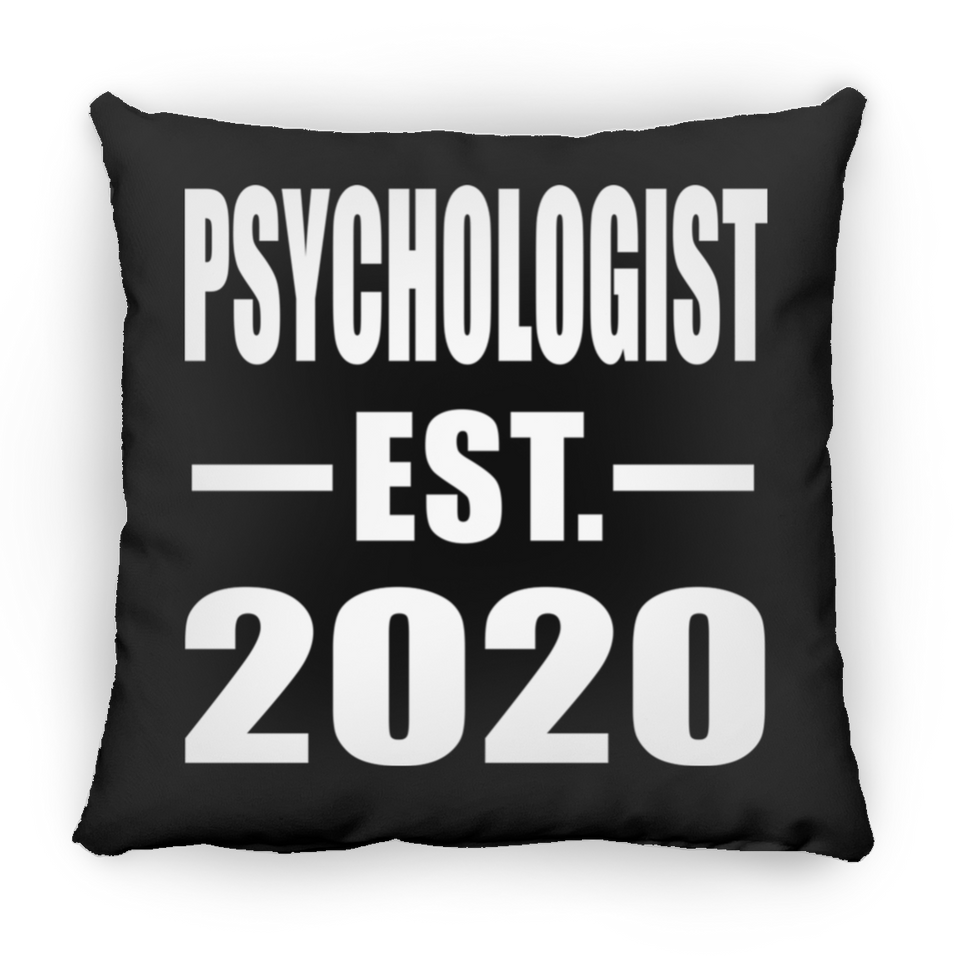 Psychologist Established EST. 2020 - Throw Pillow Black