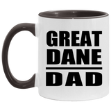 Great Dane Dad - 11oz Accent Mug Black