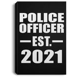 Police Officer Established EST. 2021 - Canvas Portrait