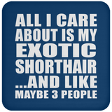All I Care About Is My Exotic Shorthair - Drink Coaster