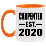 Carpenter Established EST. 2020 - 11oz Accent Mug Orange
