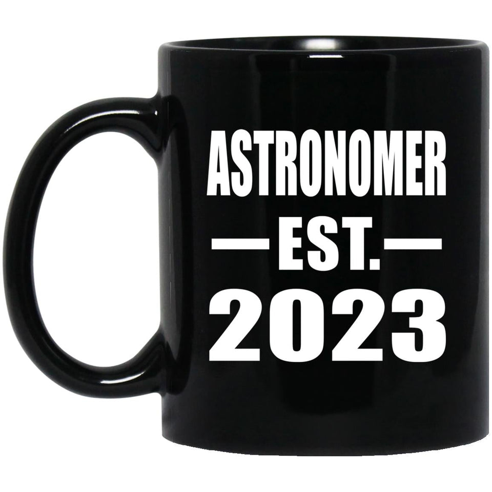 Astronomer Established EST. 2023 - 11oz Coffee Mug Black