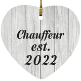 Chauffeur Established Est. 2022 - Heart Ornament F