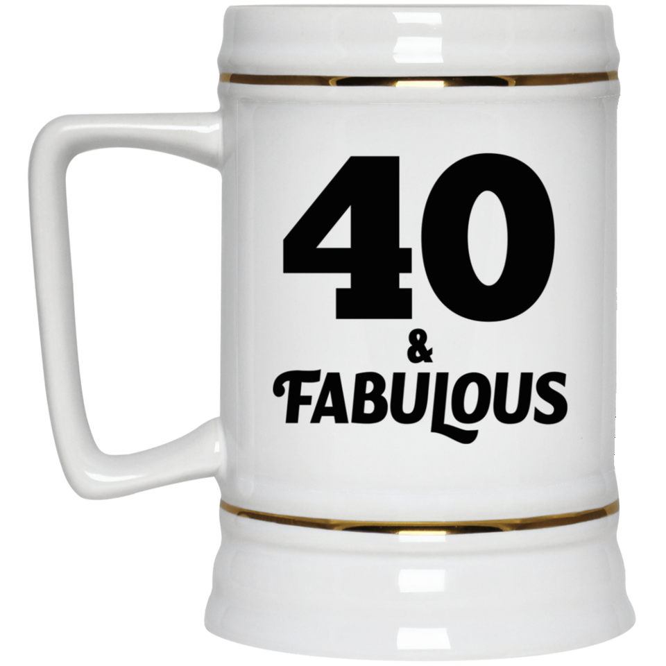 40th Birthday 40 & Fabulous - Beer Stein