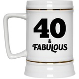 40th Birthday 40 & Fabulous - Beer Stein