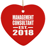 Management Consultant Established EST. 2018 - Heart Ornament