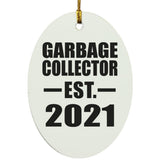 Garbage Collector Established EST. 2021 - Oval Ornament