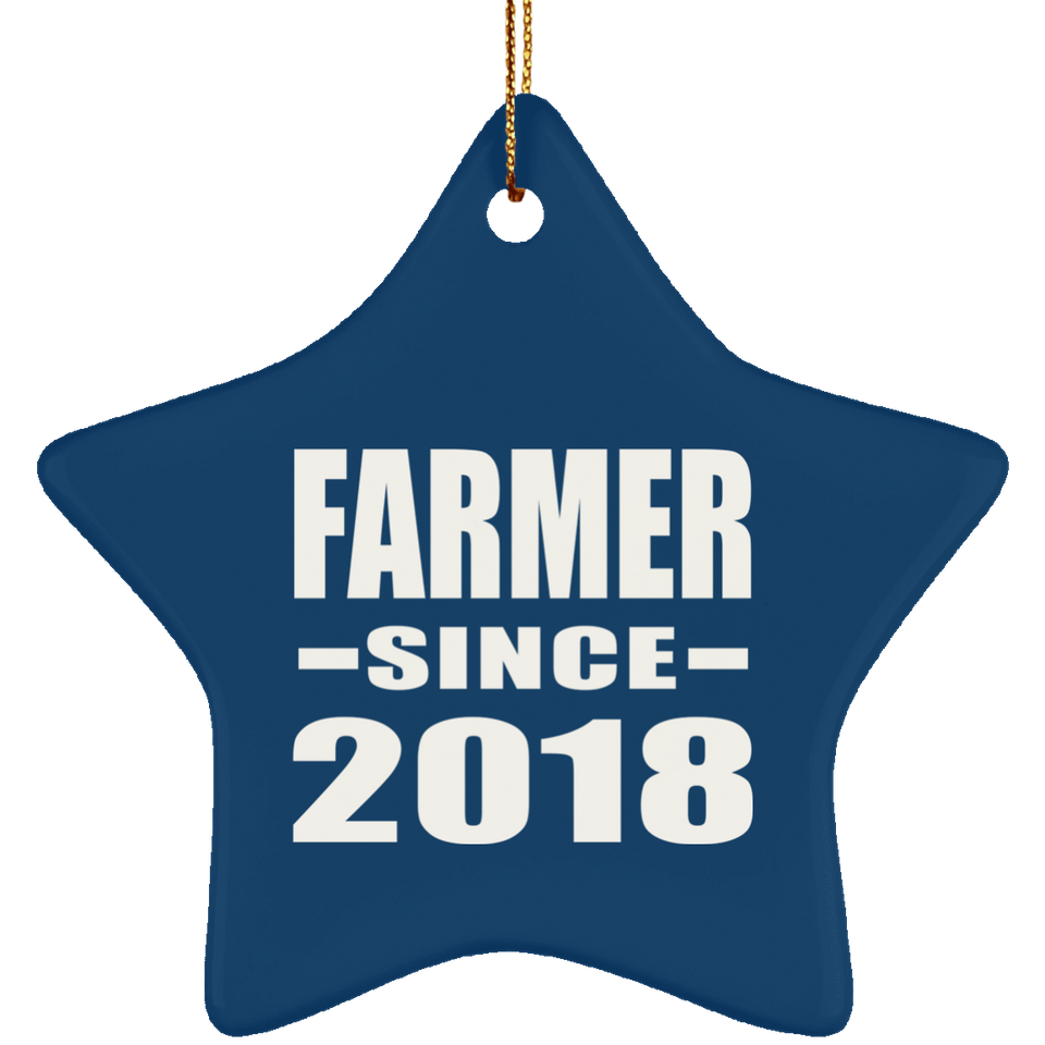 Farmer Since 2018 - Star Ornament