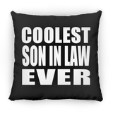 Coolest Son In Law Ever - Throw Pillow Black