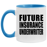 Future Insurance Underwriter - 11oz Accent Mug Blue