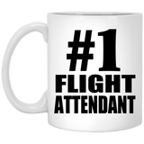 Number One #1 Flight Attendant - 11 Oz Coffee Mug