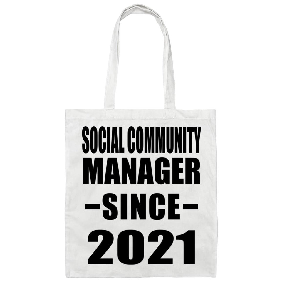 Social Community Manager Since 2021 - Tote Bag White
