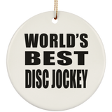 World's Best Disc Jockey - Circle Ornament