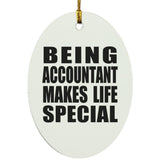 Being Accountant Makes Life Special - Oval Ornament