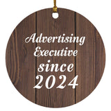 Advertising Executive Since 2024 - Circle Ornament D
