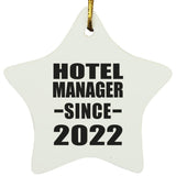 Hotel Manager Since 2022 - Star Ornament