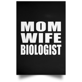 Mom Wife Biologist - Poster Portrait