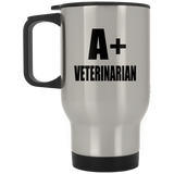 A+ Veterinarian - Silver Travel Mug