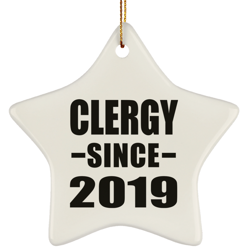 Clergy Since 2019 - Star Ornament