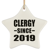 Clergy Since 2019 - Star Ornament