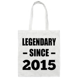 9th Birthday Legendary Since 2015 - Tote Bag White