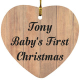 Tony Baby's First Christmas - Heart Ornament C