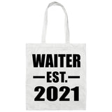 Waiter Established EST. 2021 - Tote Bag White