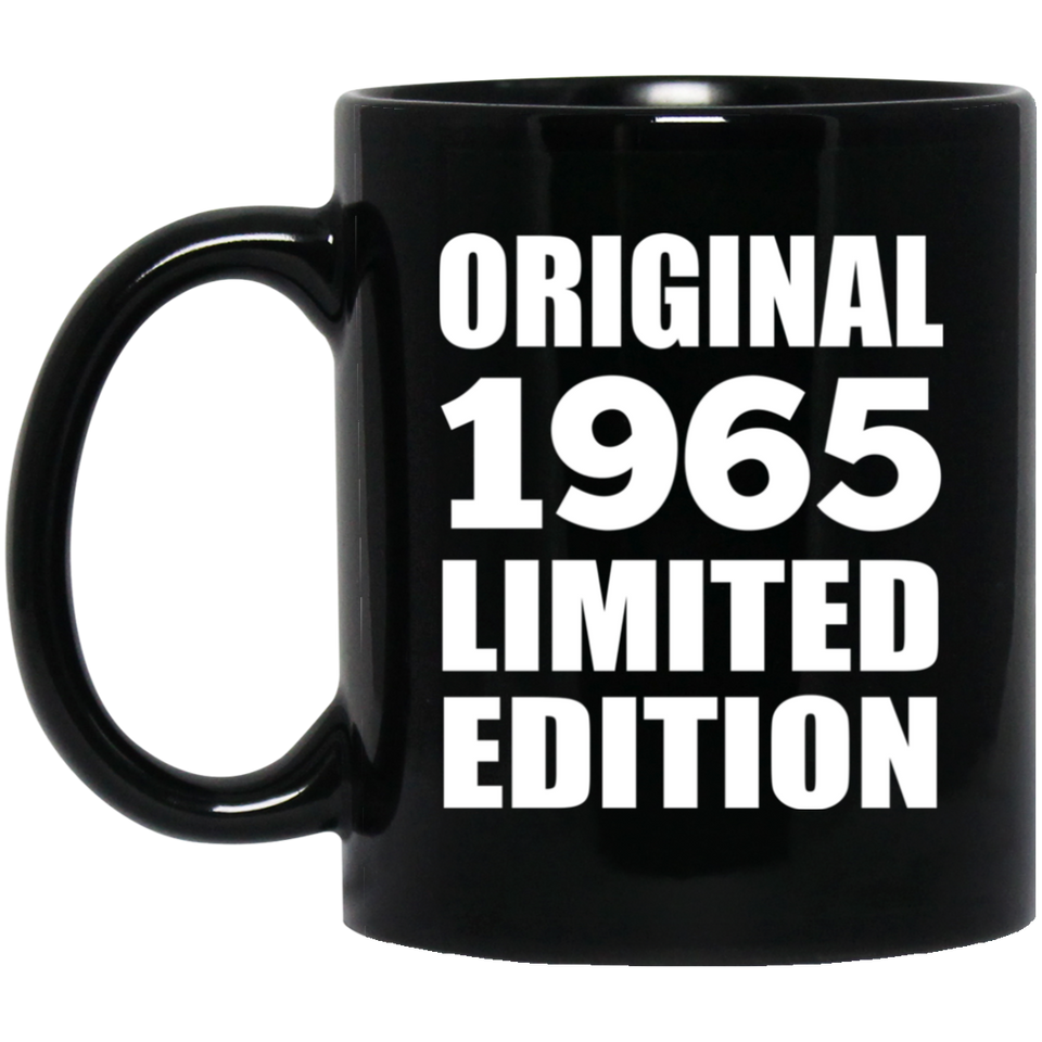 59th Birthday Original 1965 Limited Edition - 11oz Coffee Mug Black