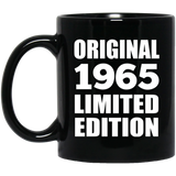 59th Birthday Original 1965 Limited Edition - 11oz Coffee Mug Black