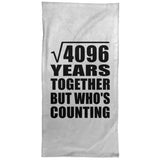 64th Anniversary Square Root of 4096 Years Who's Counting - Hand Towel