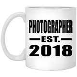 Photographer Established EST. 2018 - 11 Oz Coffee Mug
