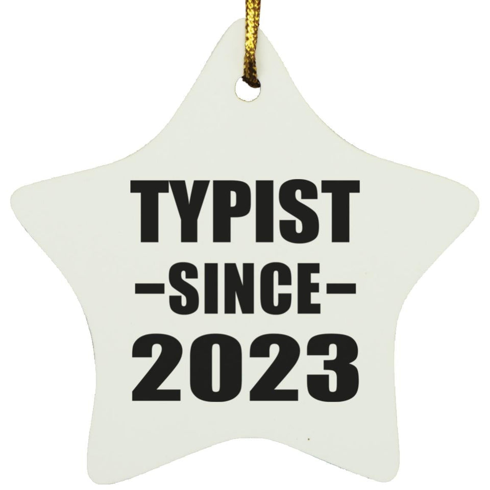 Typist Since 2023 - Star Ornament