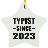 Typist Since 2023 - Star Ornament