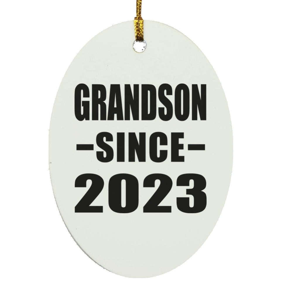 Grandson Since 2023 - Oval Ornament