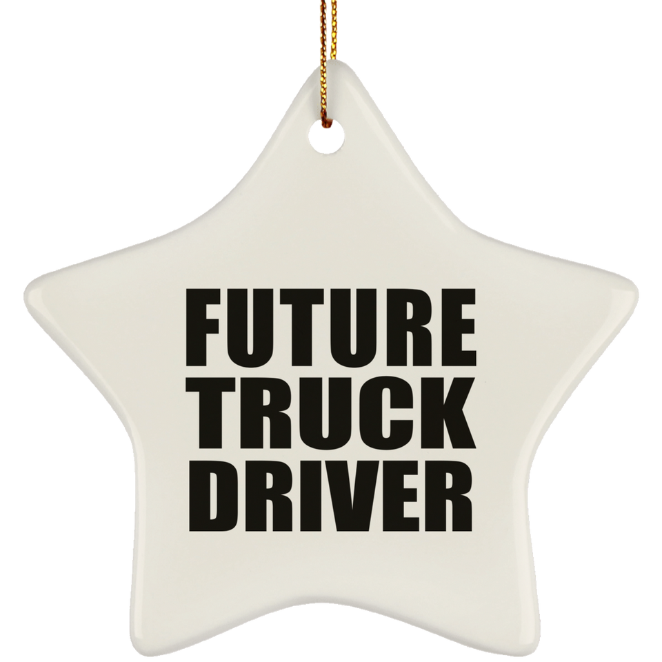Future Truck Driver - Star Ornament