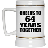 64th Anniversary Cheers To 64 Years Together - Beer Stein