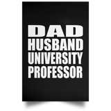 Dad Husband University Professor - Poster Portrait