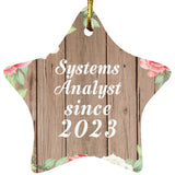Systems Analyst Since 2023 - Star Ornament B