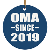 Oma Since 2019 - Circle Ornament
