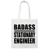 Badass Stationary Engineer - Tote Bag White