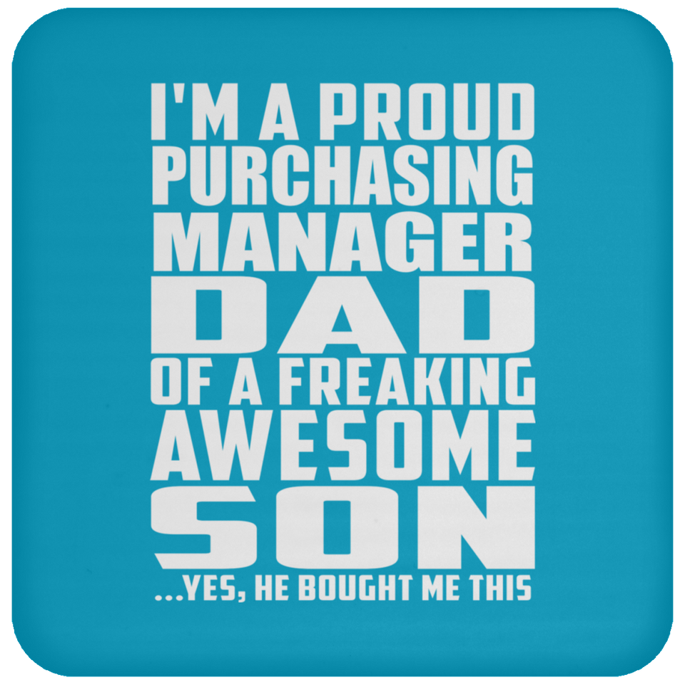 Proud Purchasing Manager Dad Of Awesome Son - Drink Coaster